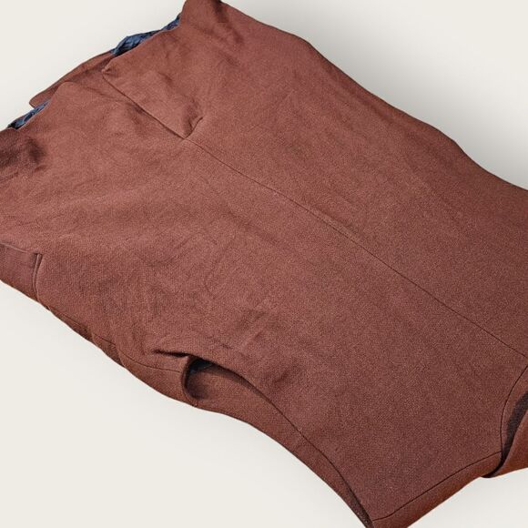 SET Urban Deluxe Longline Vest Dark Burnt Red/Brown - Picture 2 of 6